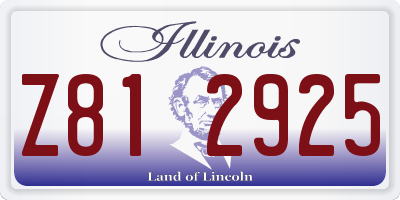 IL license plate Z812925