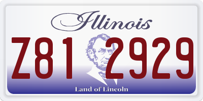 IL license plate Z812929