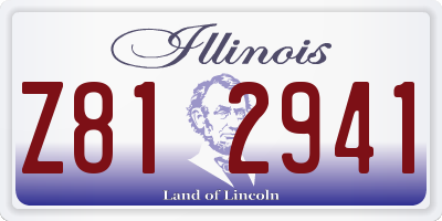 IL license plate Z812941