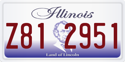 IL license plate Z812951