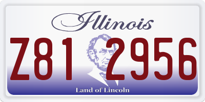 IL license plate Z812956