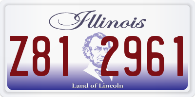 IL license plate Z812961
