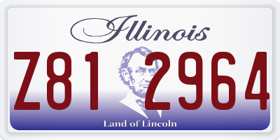 IL license plate Z812964