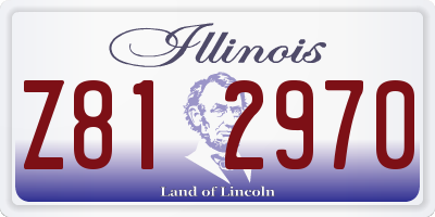 IL license plate Z812970