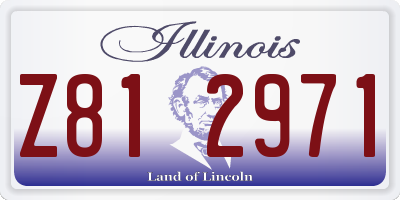 IL license plate Z812971
