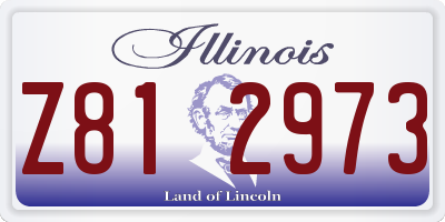 IL license plate Z812973