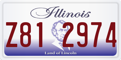 IL license plate Z812974