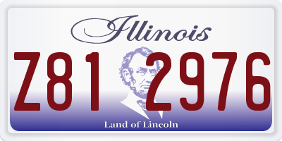 IL license plate Z812976