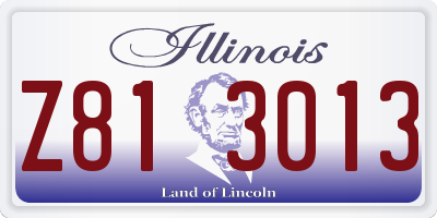 IL license plate Z813013