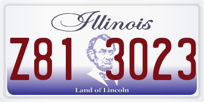 IL license plate Z813023