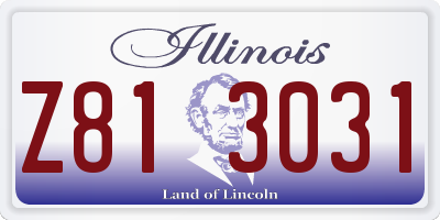 IL license plate Z813031