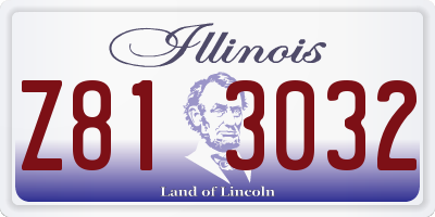 IL license plate Z813032