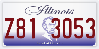 IL license plate Z813053