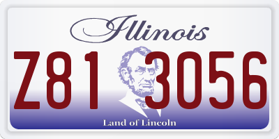 IL license plate Z813056