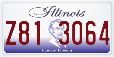 IL license plate Z813064