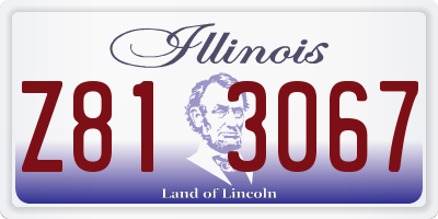 IL license plate Z813067