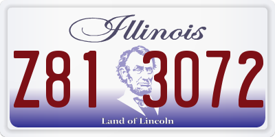 IL license plate Z813072