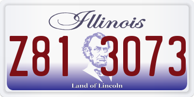 IL license plate Z813073