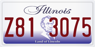 IL license plate Z813075