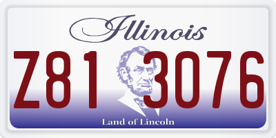 IL license plate Z813076