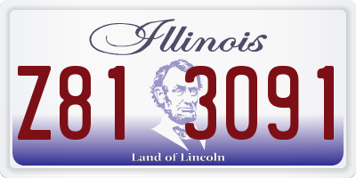 IL license plate Z813091