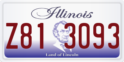 IL license plate Z813093
