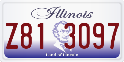 IL license plate Z813097