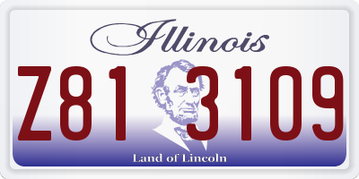 IL license plate Z813109