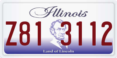IL license plate Z813112
