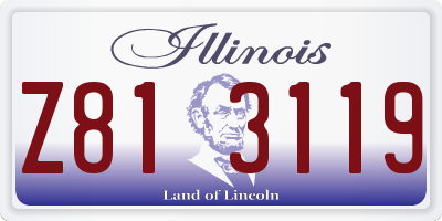 IL license plate Z813119