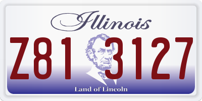 IL license plate Z813127