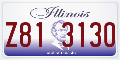 IL license plate Z813130