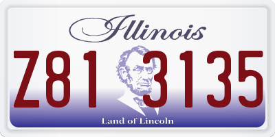 IL license plate Z813135