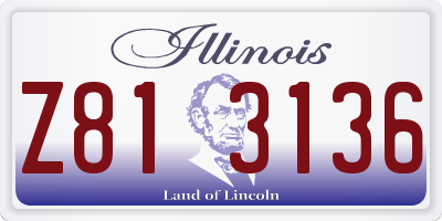 IL license plate Z813136