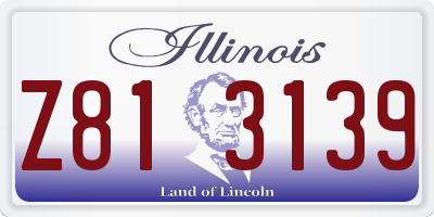 IL license plate Z813139