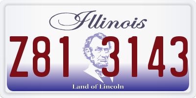IL license plate Z813143