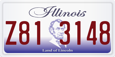 IL license plate Z813148
