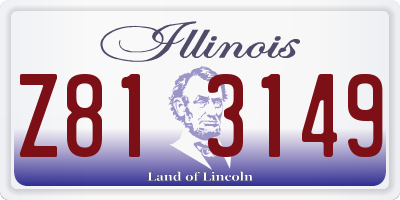 IL license plate Z813149