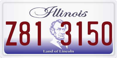 IL license plate Z813150