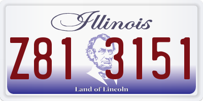 IL license plate Z813151
