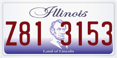 IL license plate Z813153