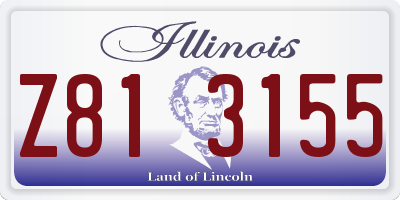 IL license plate Z813155