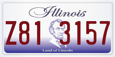 IL license plate Z813157