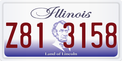 IL license plate Z813158