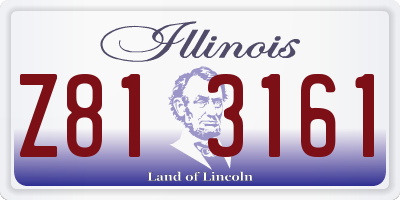IL license plate Z813161