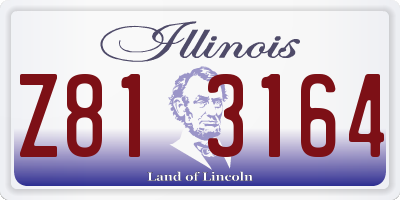 IL license plate Z813164