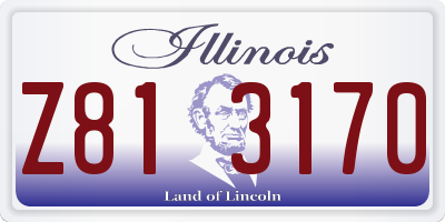 IL license plate Z813170