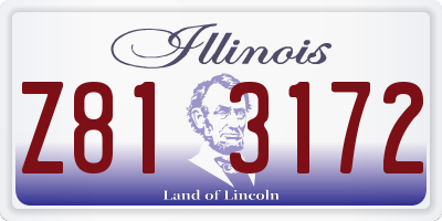 IL license plate Z813172
