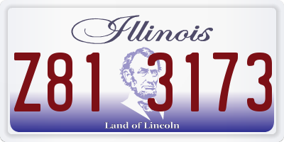 IL license plate Z813173