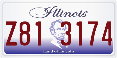 IL license plate Z813174